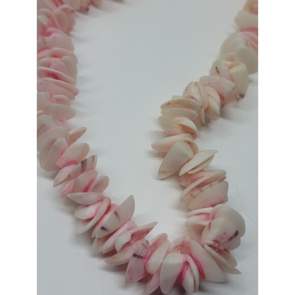 5 Vtg Wood & Seashell Tropical Fashion Beaded Necklace lot Handmade Layered Boho - Picture 9 of 15